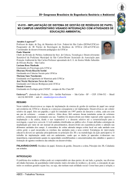 21º Congresso Brasileiro de Engenharia Sanitária e