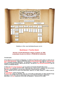 genealogia da família beckhäuser