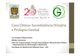 caso clínico sinhá 2011 - Jornada de Ginecologia e Obstetrícia