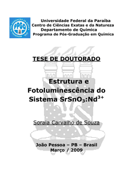 Soraia Carvalho de Souza - Departamento de Química