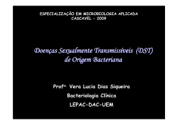 (DST) de Origem Bacteriana