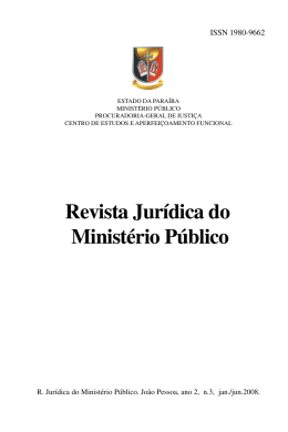 MIOLO POR ORDEM - Ministério Público da Paraíba
