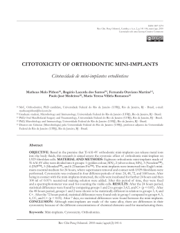 CITOTOXICITY OF ORTHODONTIC MINI-IMPLANTS