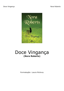Nora Roberts – Doce Vinganca