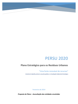 PERSU 2020 - Agência Portuguesa do Ambiente