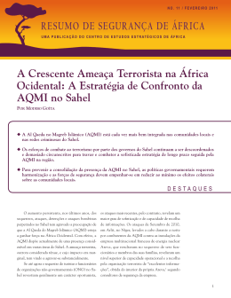 resumo de segurança de áfrica - Africa Center for Strategic Studies