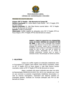 Processo PGT/CCR/nº 3049/2013 - Ministério Público do Trabalho