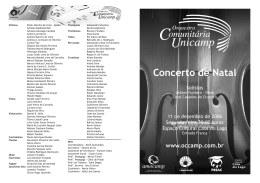Concerto de Natal - Orquesta Comunitária de Campinas