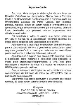Apresentação - Universidade Estadual de Ponta Grossa