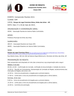 Informando - ABVRC - Associação Brasileira de Veleiros Rádio
