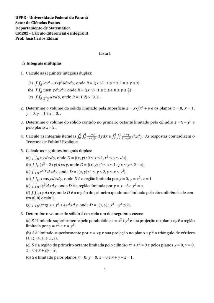 encontre a area da regiao limitada pelas curvas