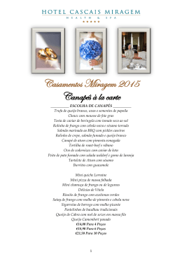 Casamentos 2015 - Hotel Cascais Miragem