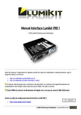 Manual Interface Lumikit PRO 1