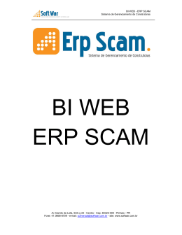 BI WEB - ERP SCAM Sistema de Gerenciamento de