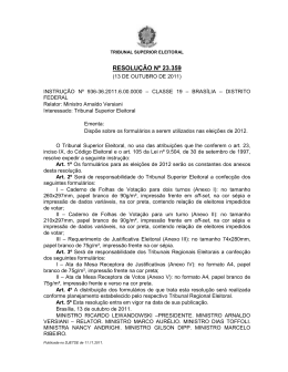 RESOLUÇÃO Nº 23.359 - Tribunal Regional Eleitoral do Ceará