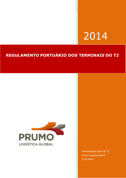Regulamento Portuário_T2 - PRUMO