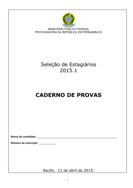 Caderno de Provas - Direito 2015.1