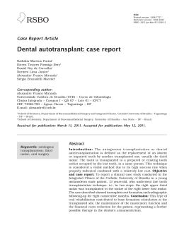 Dental autotransplant: case report