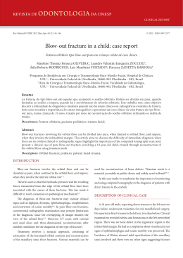 Blow-out fracture in a child: case report