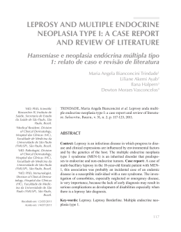 leprosy and multiple endocrine neoplasia type i: a case report