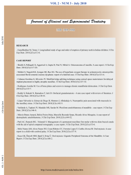 Journal of Clinical and Experimental Dentistry