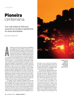 Pioneira - Revista Pesquisa FAPESP