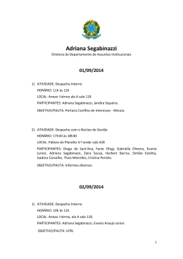 Setembro de 2014 - Adriana Segabinazzi - Secretaria