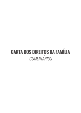 CARTA DOS DIREITOS DA FAMÍLIA -com.indd
