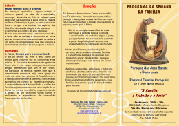 folder oficial 2012 1 versao - Paróquia São João Batista e Santa Luzia