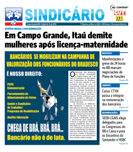 maio/2013 - Sindicato dos Bancário de Campo Grande