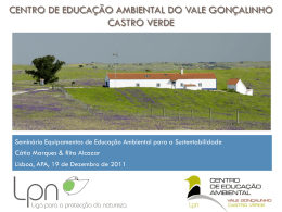 Centro de Educação Ambiental do Vale Gonçalinho Castro Verde