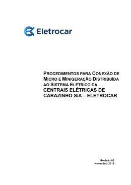 CENTRAIS ELÉTRICAS DE CARAZINHO S/A – ELETROCAR