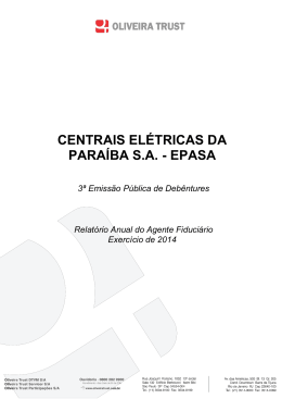 CENTRAIS ELÉTRICAS DA PARAÍBA S.A.
