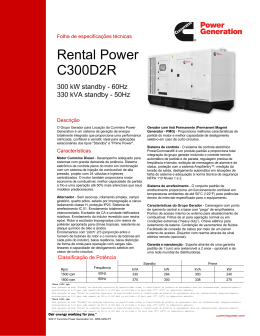 Rental Power C300D2R - Cummins Power Generation
