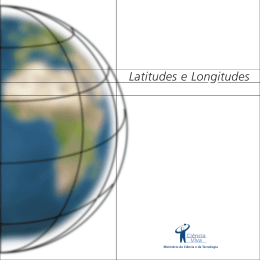 Caderno "Latitudes e Longitudes"