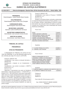 09 - Tribunal de Justiça de Rondônia