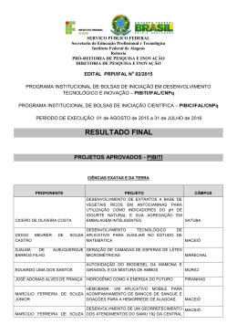 RESULTADO FINAL - Instituto Federal de Alagoas