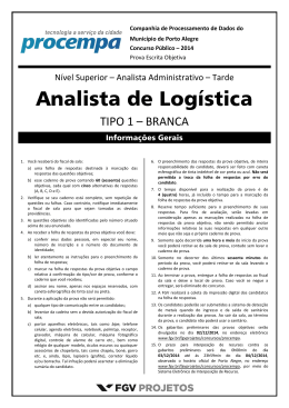 Analista Administrativo (Analista de Logística)