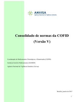 Consolidado de normas da COFID (Versão V)