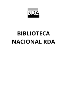 BIBLIOTECA NACIONAL RDA
