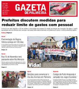 Jornal digital 1290 - Gazeta de Palmeira