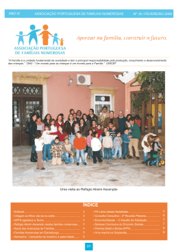 Fevereiro 2008 - Associação Portuguesa de Famílias Numerosas