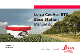 Leica GeoAce RTK Base Station Manual do Usuário