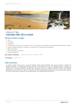 Indonésia: Bali, Gili e Lombok