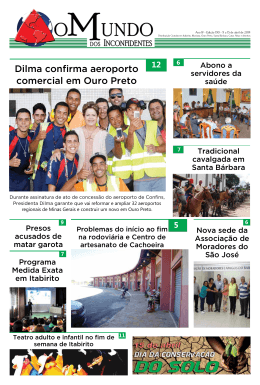 1 Dilma confirma aeroporto comercial em Ouro Preto