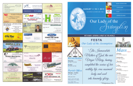 Bulletin 8/16/15 English - Our Lady of the Assumption