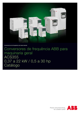 Conversores de frequência ABB para maquinaria geral ACS355 0