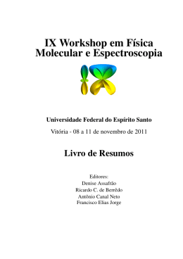 IX Workshop em Física Molecular e Espectroscopia