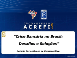 Crise Bancária no Brasil Desafios e Soluções, Antonio Carlos