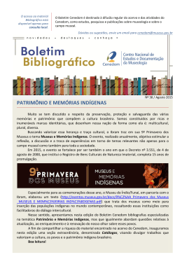 CENEDOM - Boletim n38-2015 - Instituto Brasileiro de Museus